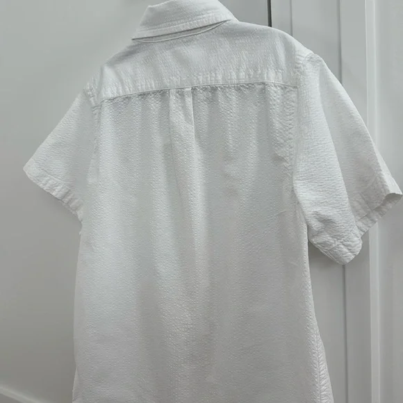 Janie and Jack White Button Down short sleeves Shirt size 7. - Picture 5 of 11